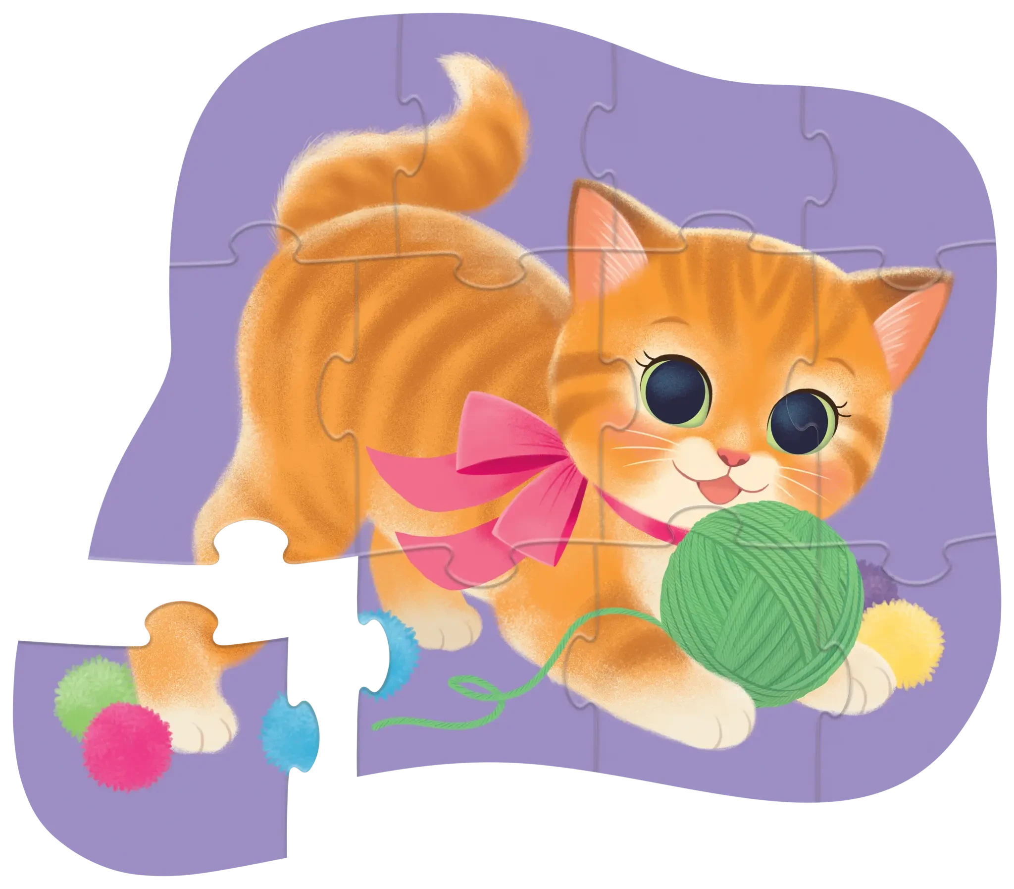 Crocodile Creek | Mini Puzzle Cute Kittens 12 Pieces