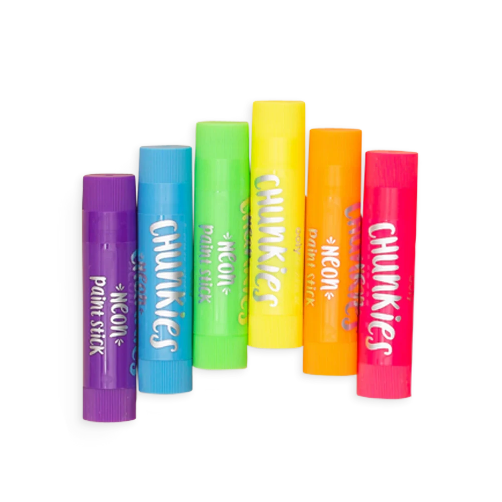 Ooly | Chunkies Verfstiften Neon Set Van 6