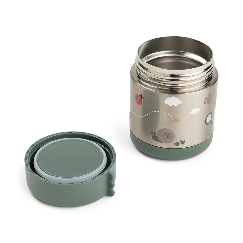 Done By Deer | thermos voedselcontainer tiny trails green 300ml