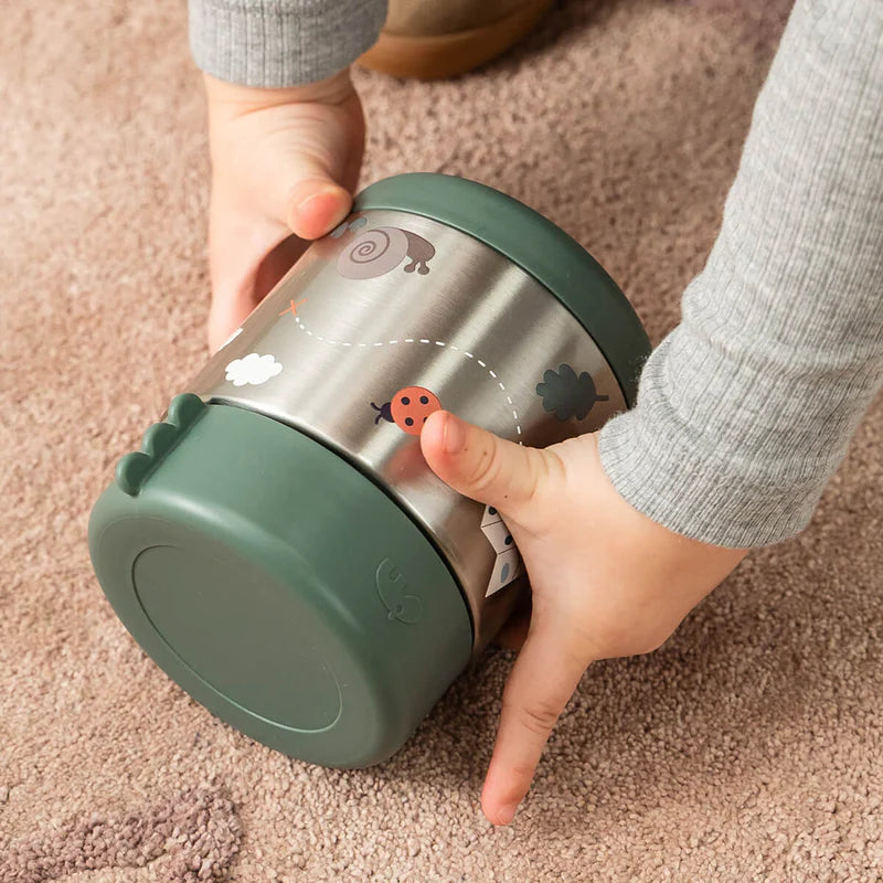 Done By Deer | thermos voedselcontainer tiny trails green 300ml