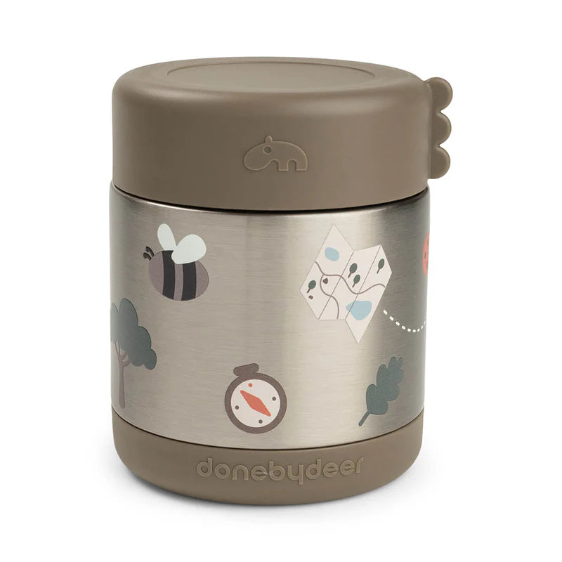 Done By Deer | thermos voedselcontainer tiny trails sand 300ml