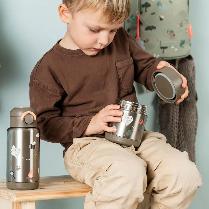 Done By Deer | thermos voedselcontainer tiny trails sand 300ml