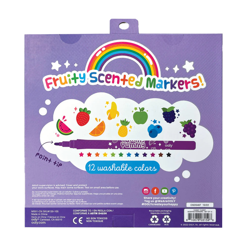 Ooly | Yummy Yummy Geurende Stiften Set Van 12