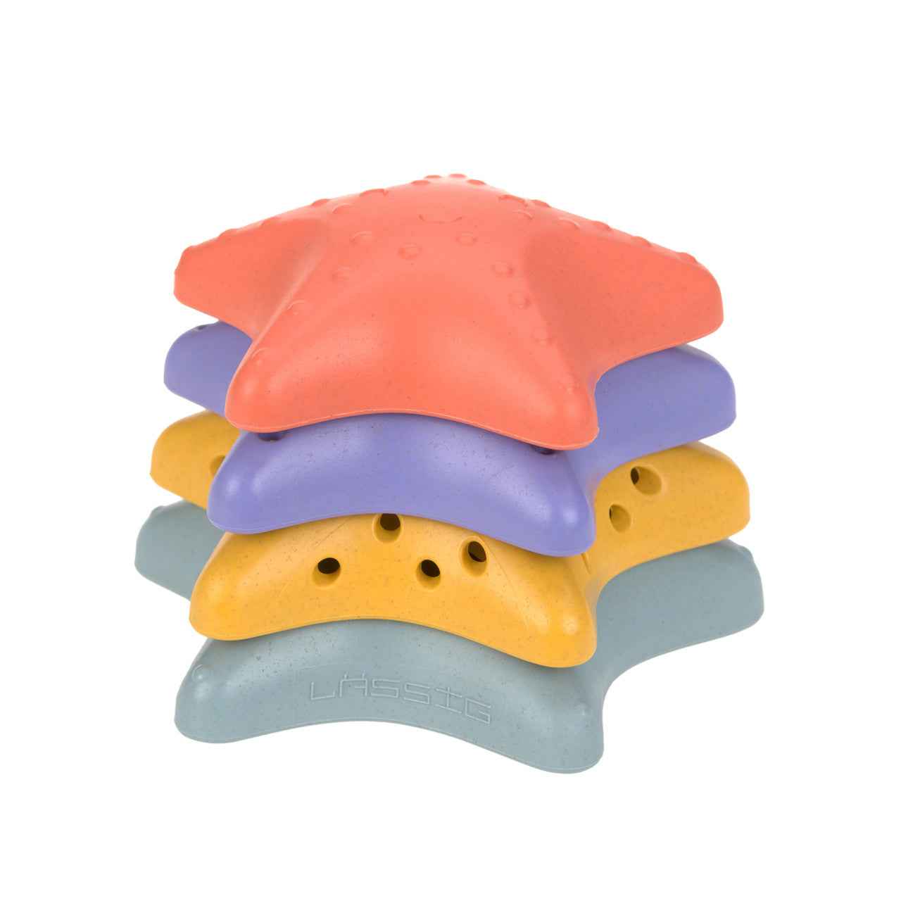 Laessig | Beach Toy Stacking Star Starfish Pink/Lilac/Yellow/Blue