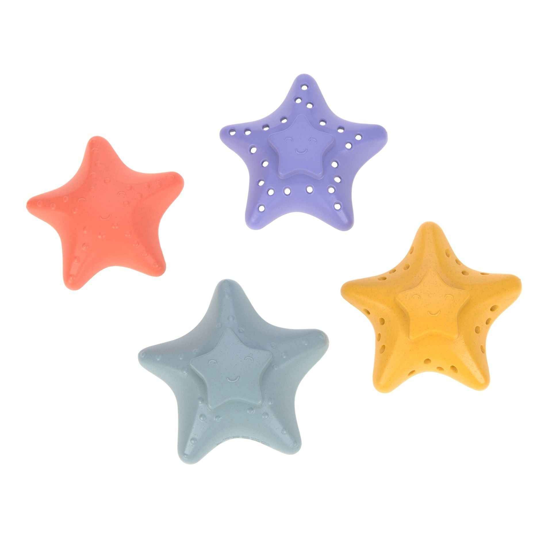 Laessig | Stacking Starfish Beach Toy Pink/Lilac/Yellow/Blue