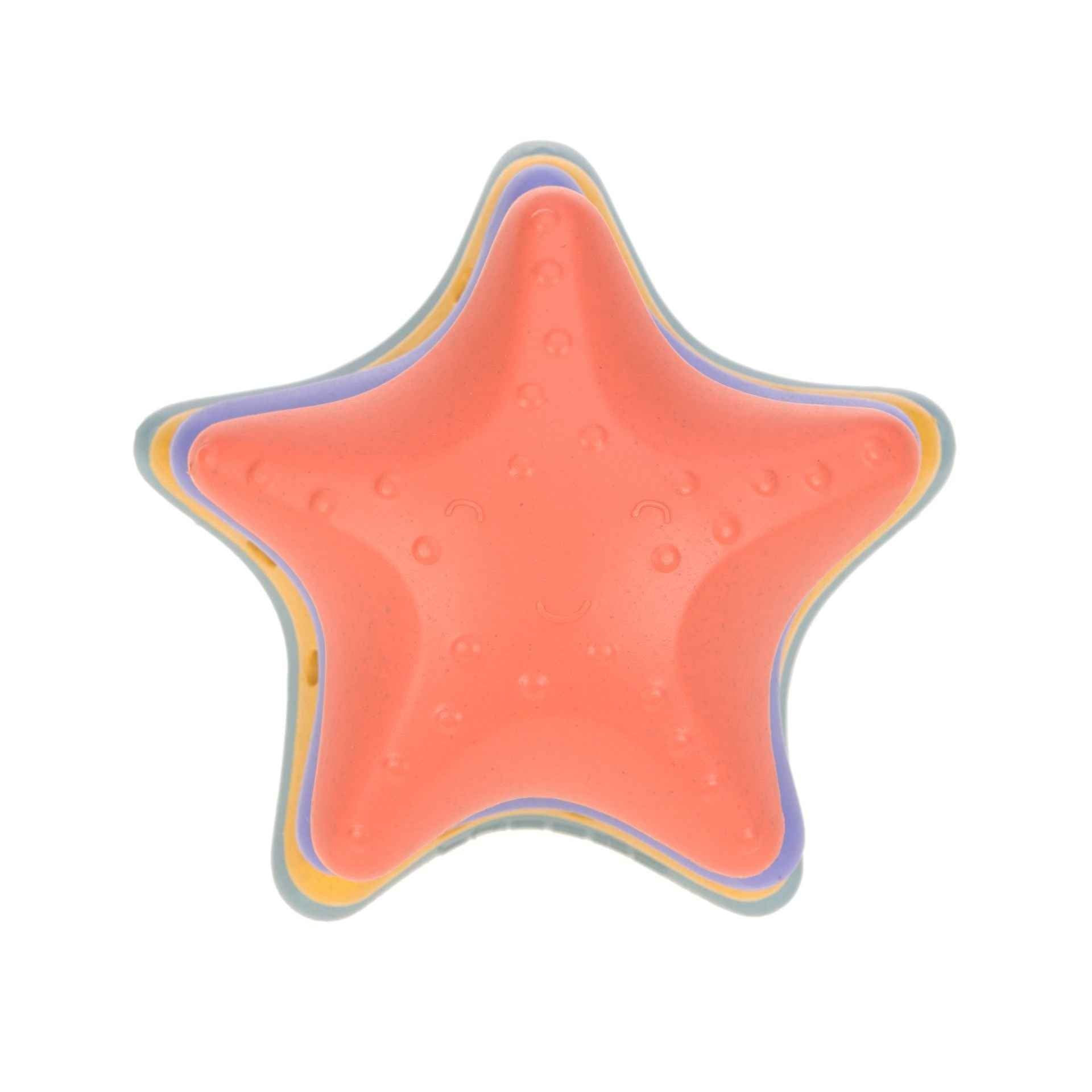Laessig | Beach Toys Stacking Starfish Pink/Lilac/Yellow/Blue