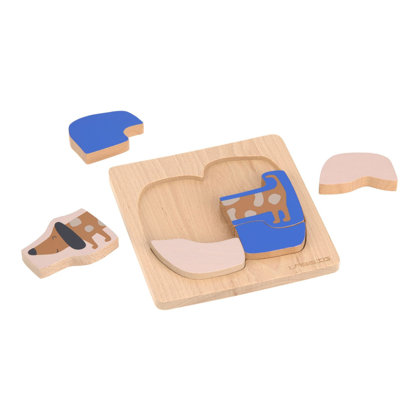 Laessig | Houten Puzzel Set Little Mateys Hond/Vogel