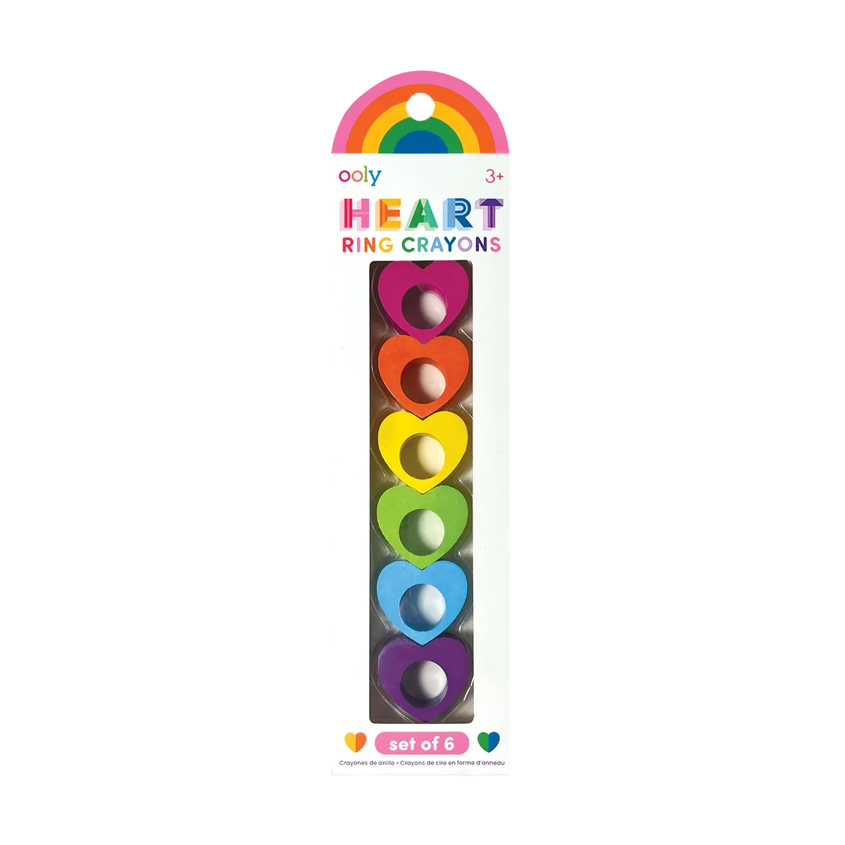 Ooly | Heart Ring Krijtjes Set Van 6