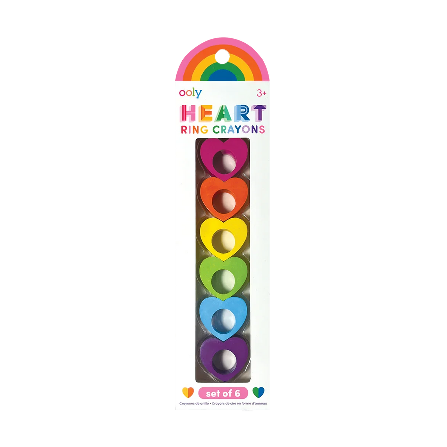 Ooly | Heart Ring Krijtjes Set Van 6