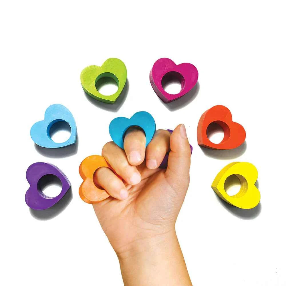 Ooly | Heart Ring Krijtjes Set Van 6