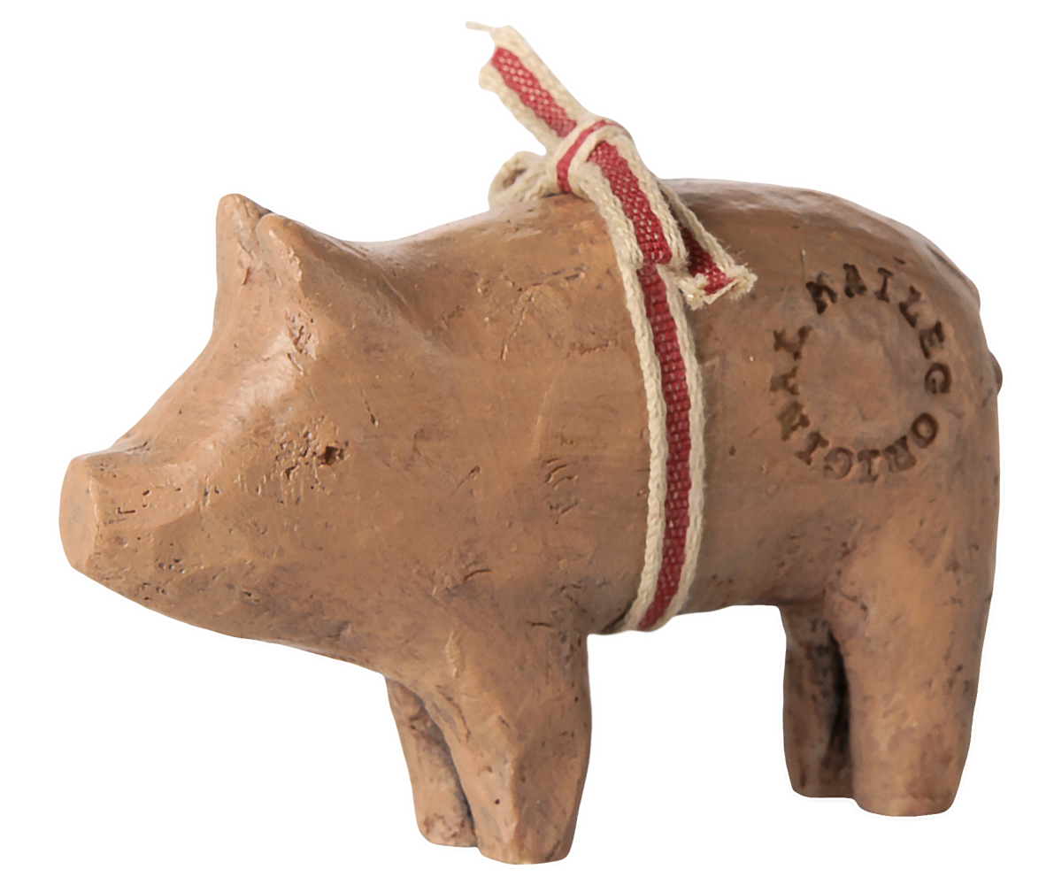 Maileg | pig with ribbon small