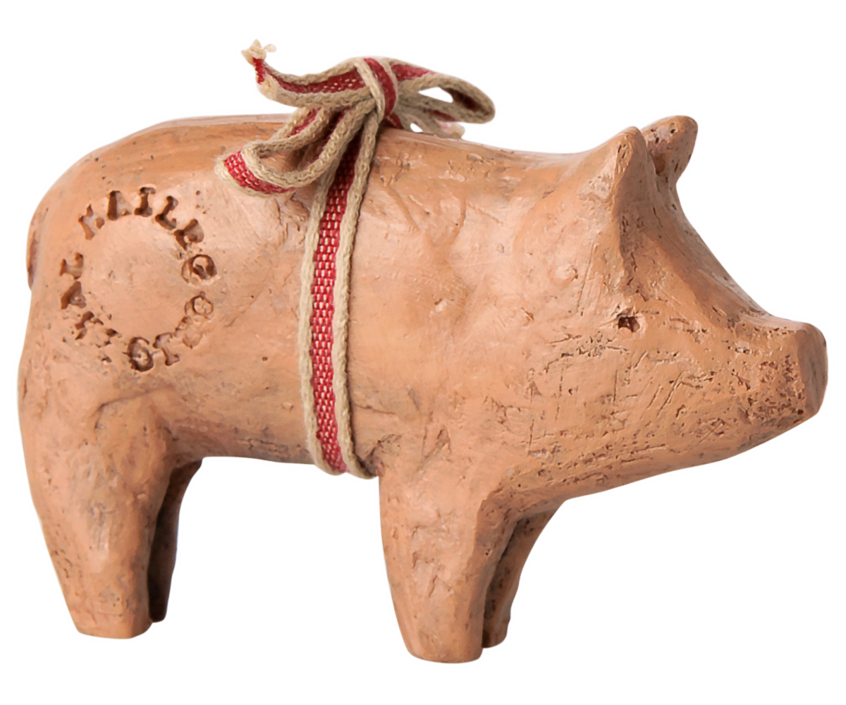Maileg | pig with ribbon small
