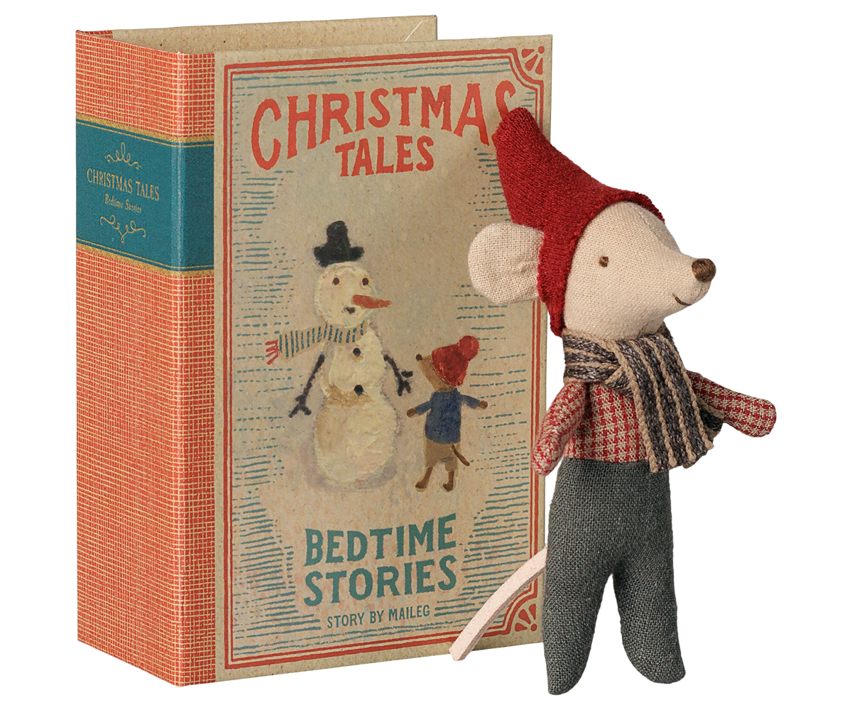 Maileg | Christmas mouse, Baby in book