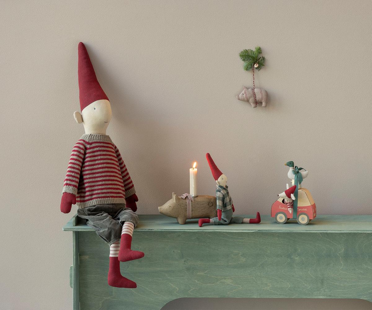 Maileg | kerstmuis kleine zus in auto doosje