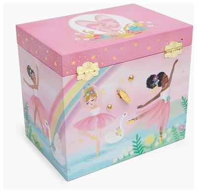 Giggle & Honey | Musical Jewelry Box - Twirling Ballerina - Swan Lake