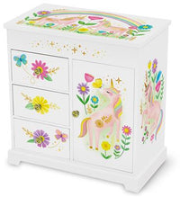 Giggle & Honey | Musical Jewelry Box - Floral Unicorn - Walz Of The Flowers