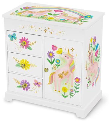 Giggle & Honey | Musical Jewelry Box - Floral Unicorn - Walz Of The Flowers