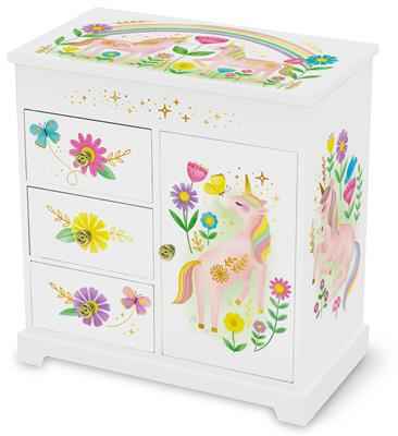 Giggle & Honey | Musical Jewelry Box - Floral Unicorn - Walz Of The Flowers