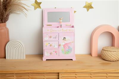 Giggle & Honey | Musical Jewelry Box - Twirling Ballerina - Swan Lake