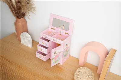 Giggle & Honey | Musical Jewelry Box - Twirling Ballerina - Swan Lake
