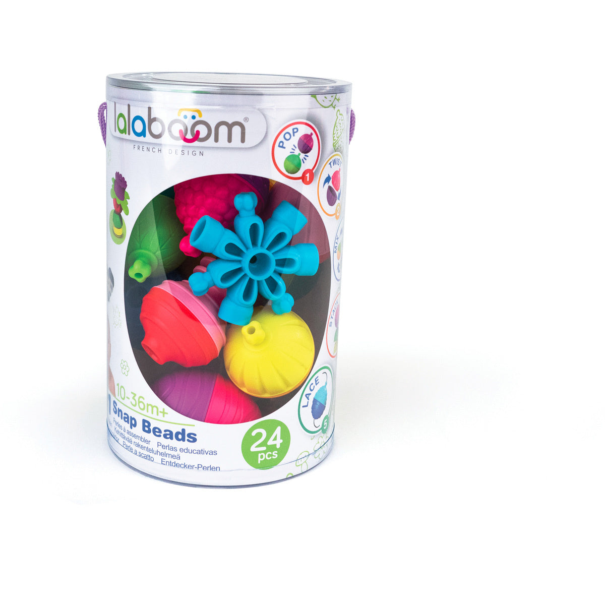 Lalaboom | Educatieve Kralen En Accessoires 24 Stuks