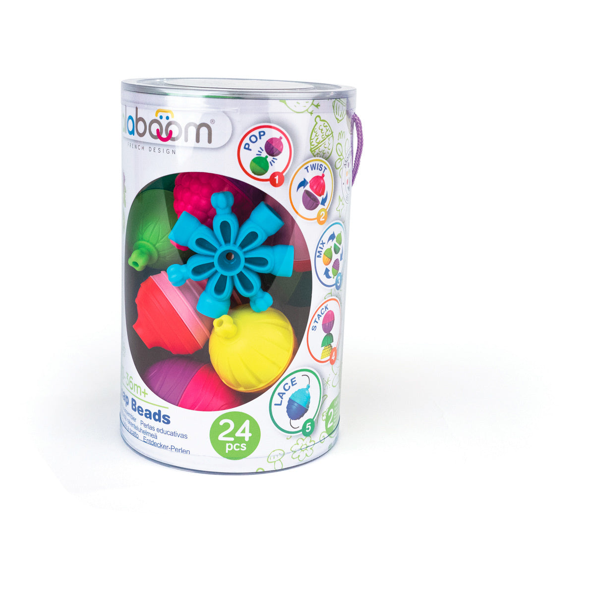 Lalaboom | Educatieve Kralen En Accessoires 24 Stuks