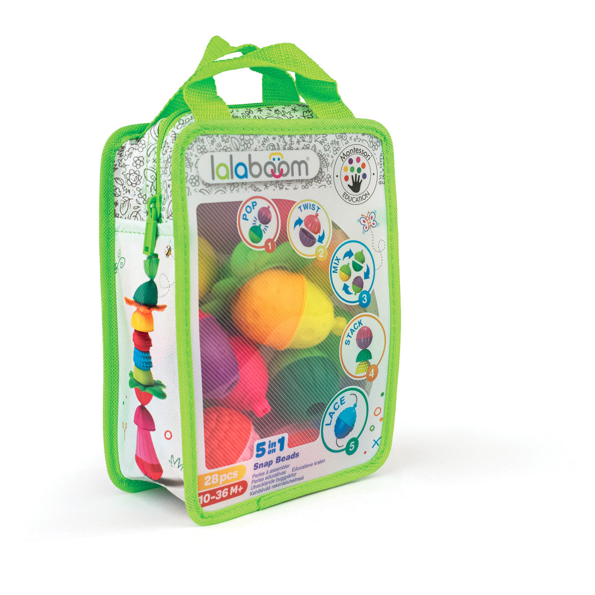 Lalaboom | Educatieve Kralen En Accessoires 28 Stuks