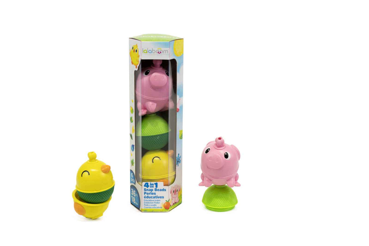 Lalaboom | Set Dieren  Kip En Varken 6 Stuks