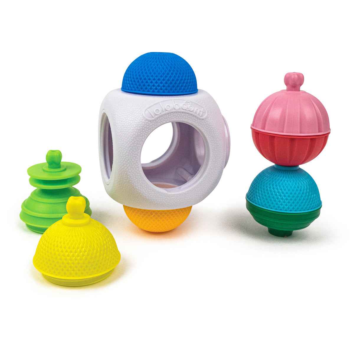 Lalaboom | Mini Cube with 9 Educational Beads