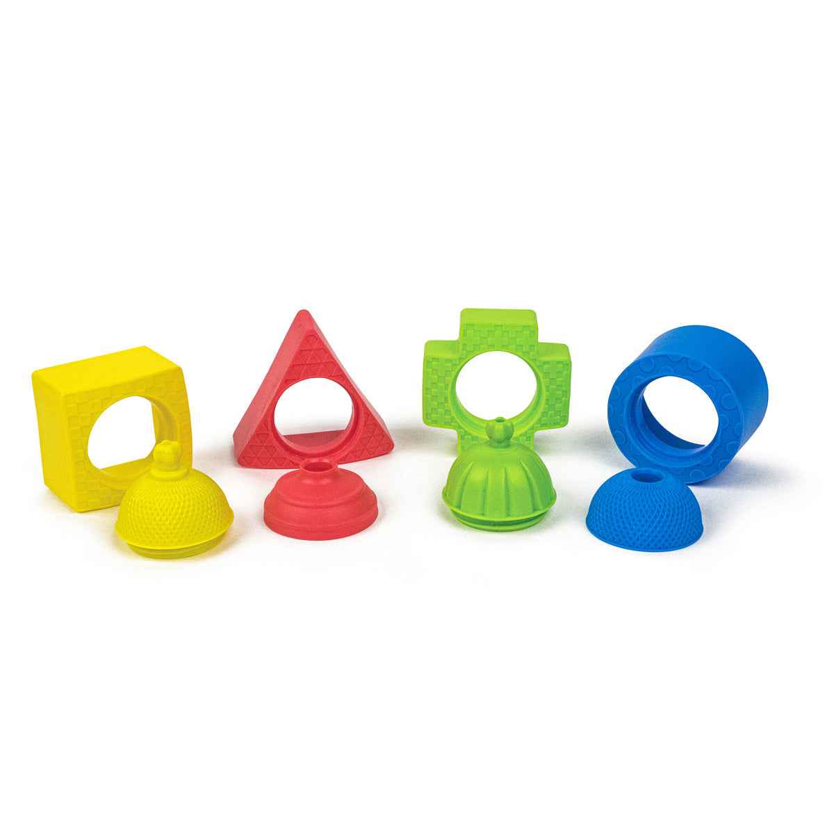 Lalaboom | Shapes and Educational Beads, 12 Pieces
