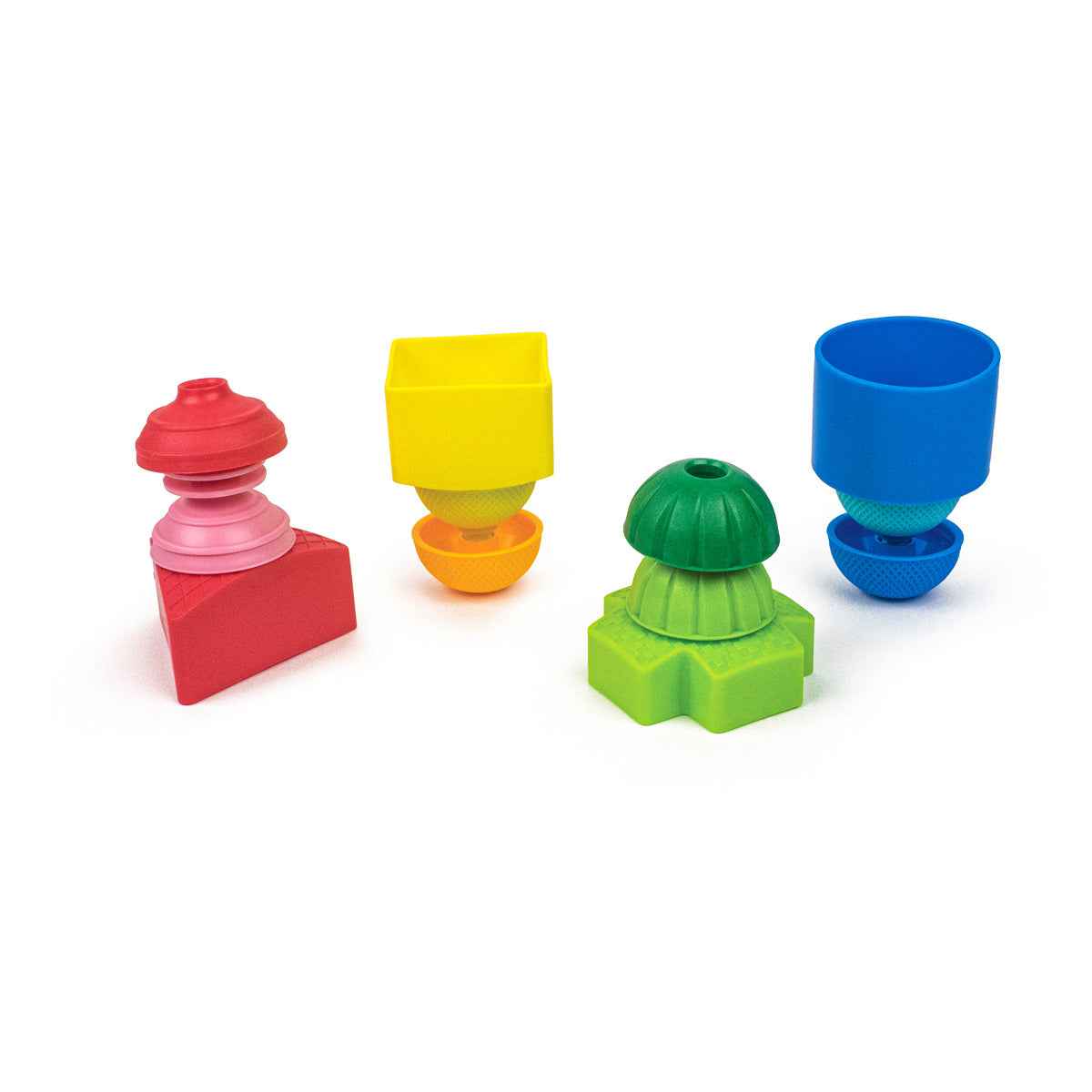 Lalaboom | Shapes and Educational Beads, 12 Pieces