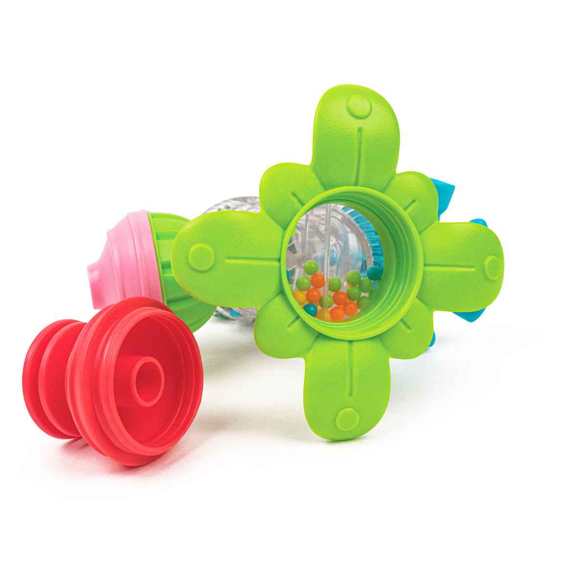 Lalaboom | Rainbow Tube and Educational Beads, 7 Pieces