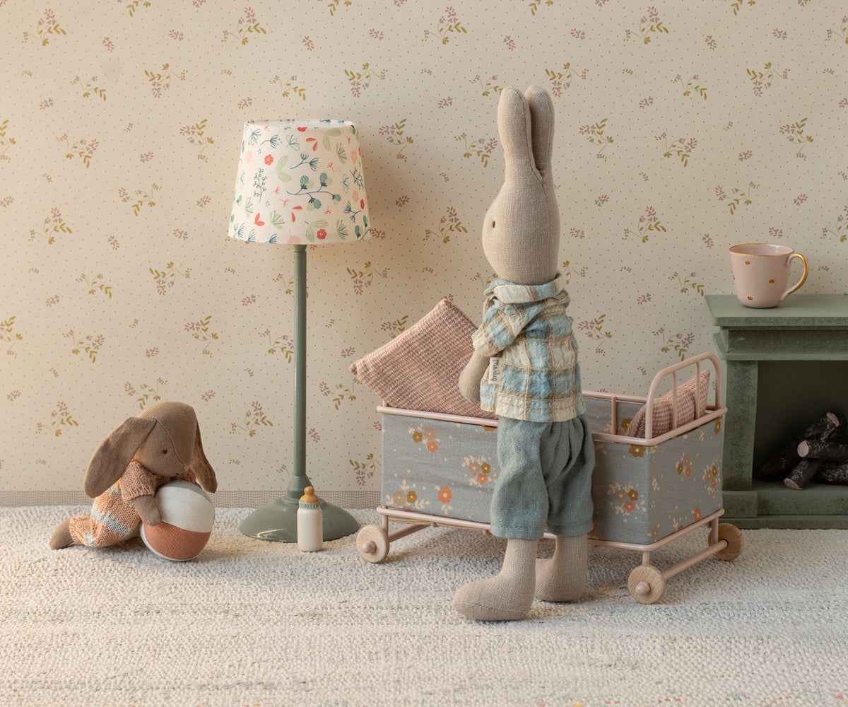 Maileg | Micro Brown Dusty Rose Rabbit Set