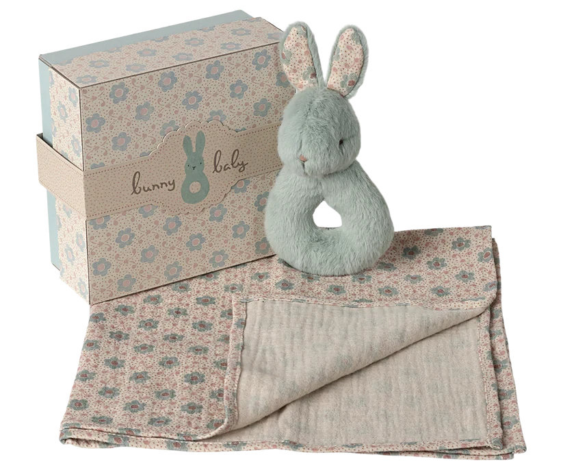 Maileg | Bunny Rattle Set - Mint