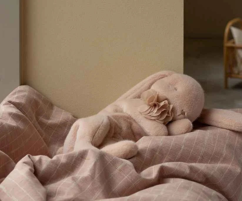 Maileg | Plush Sleeping Bunny, Small - Powder