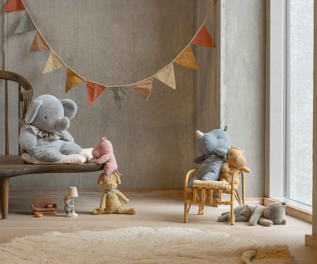 Maileg | Olifant Knuffel  Big Blue/Grey