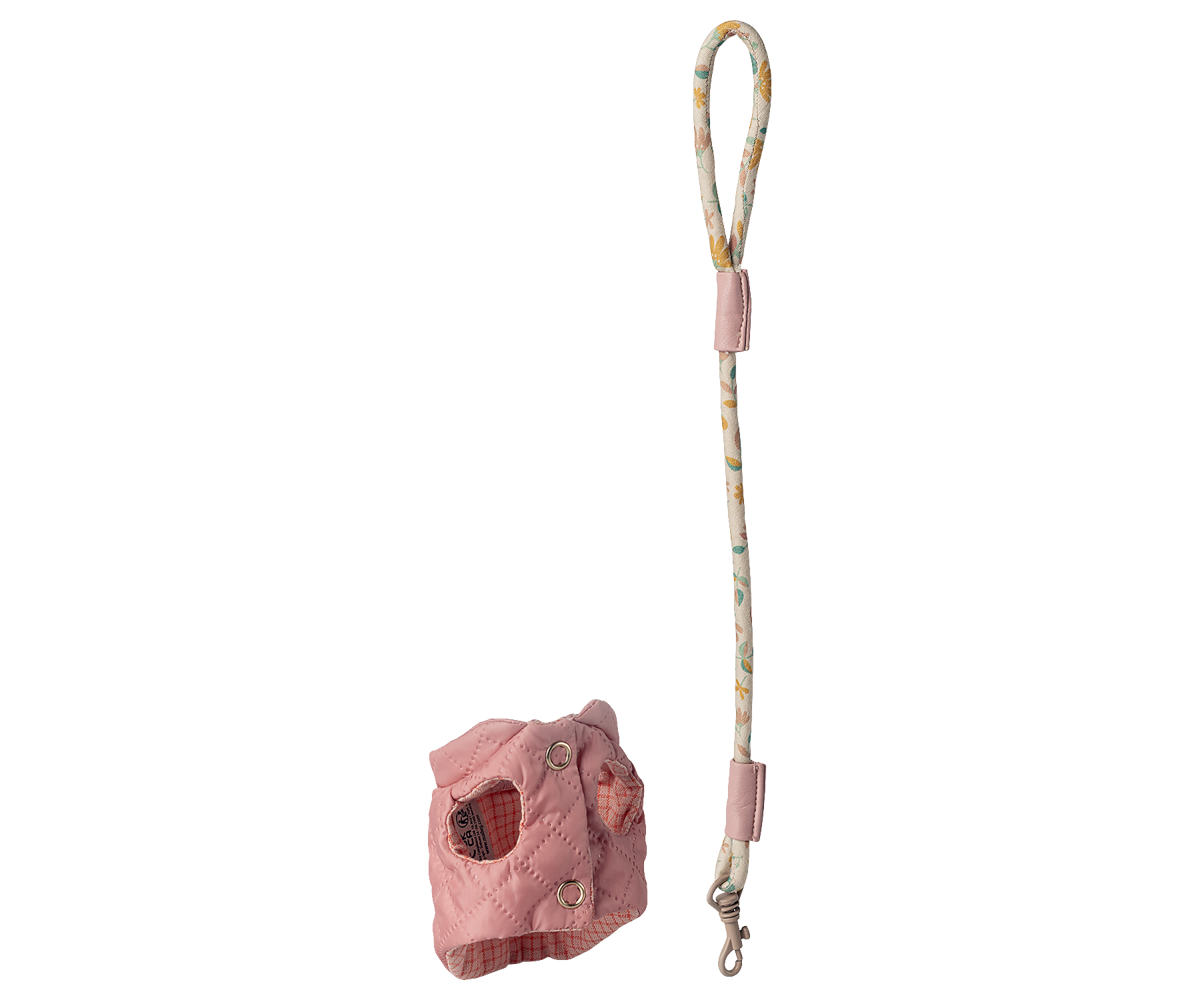 Maileg | Dierbenodigdheden Harnas En Riem Roze