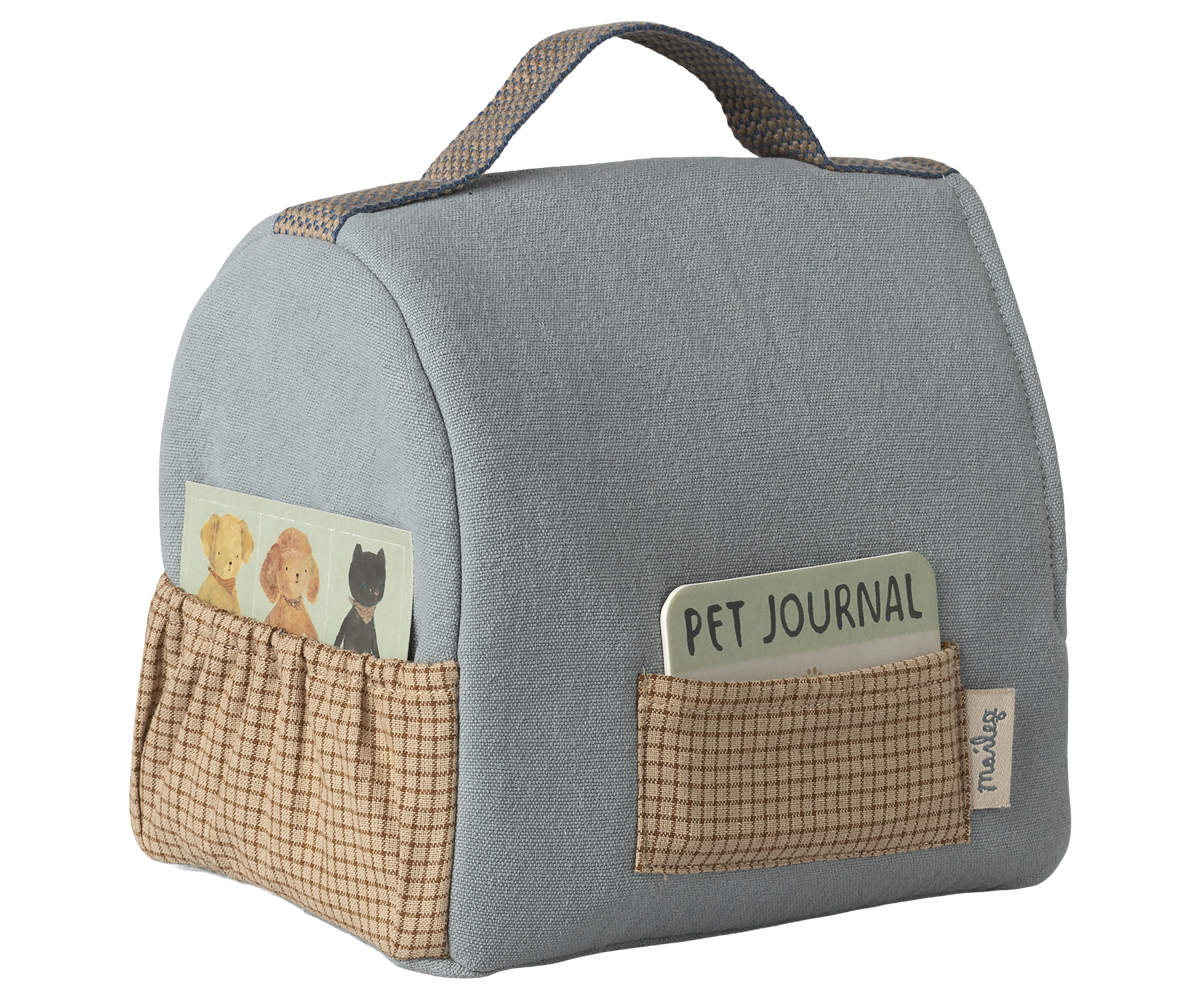 Maileg | Huisdier Draagtas  - Dusty blue