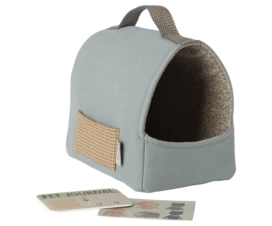 Maileg | Huisdier Draagtas  - Dusty blue
