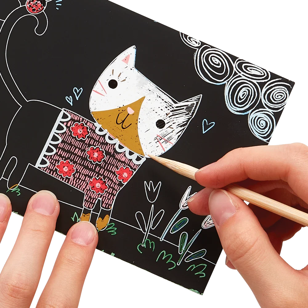 Ooly | Mini Scratch & Scribble Cute Kittens Kit