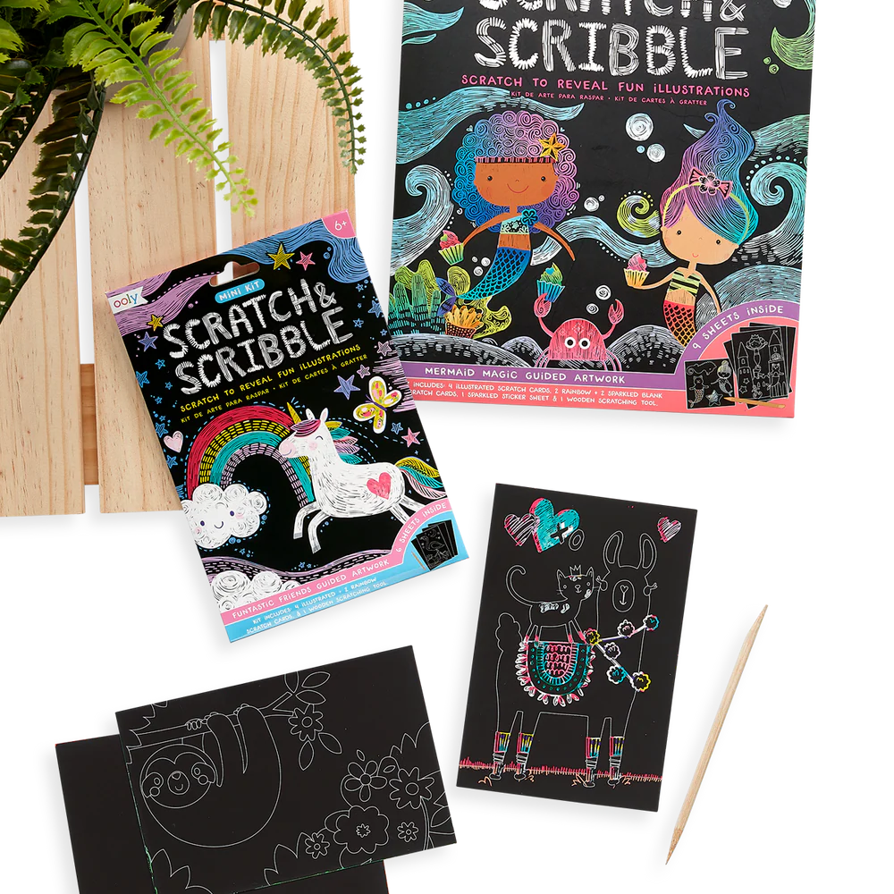 Ooly | Mini Kit Scratch & Scribble Fantastische Vrienden