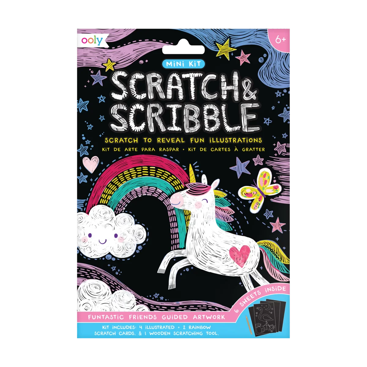 Ooly | Mini Kit Scratch & Scribble Fantastische Vrienden