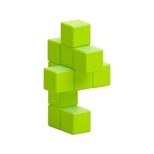 Pixio | Magnetic Blocks Color Series Light Green Sea Horse 11 Pieces