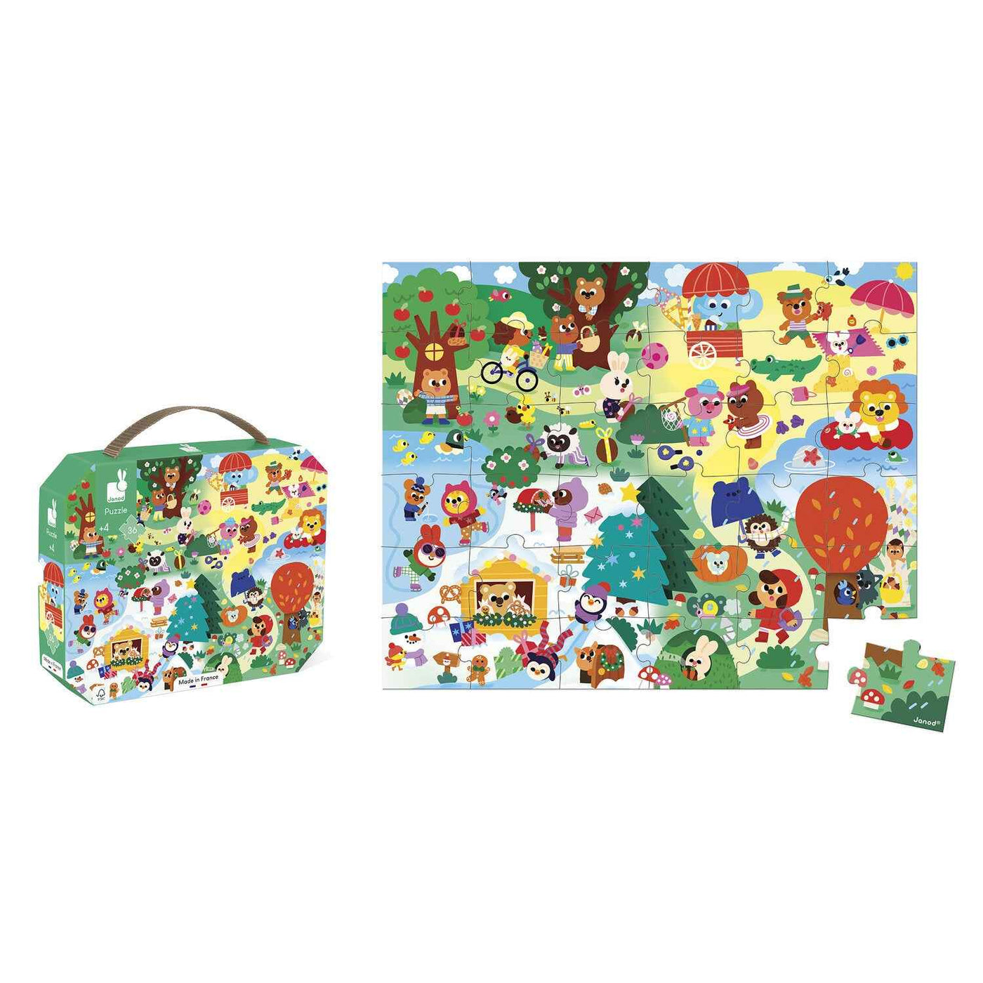 Janod | The Four Seasons 36-Piece Puzzle