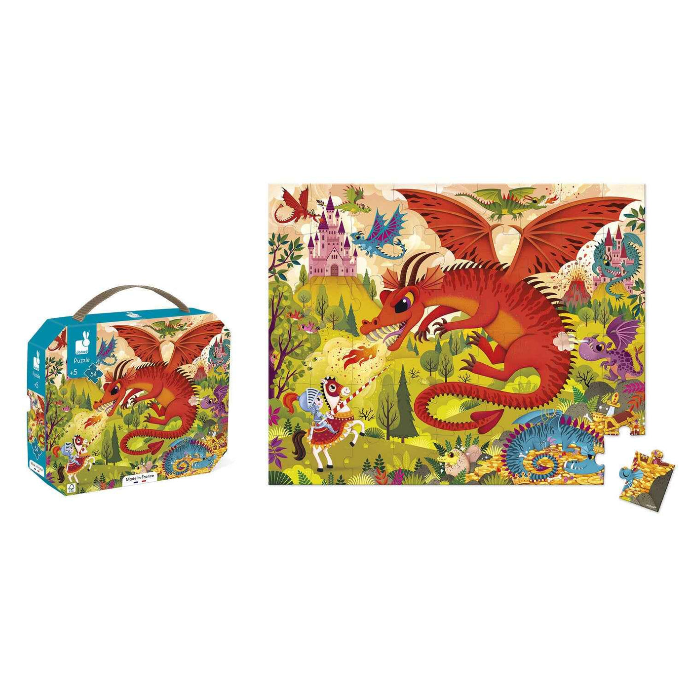 Janod | Dragon Kingdom 54-Piece Puzzle