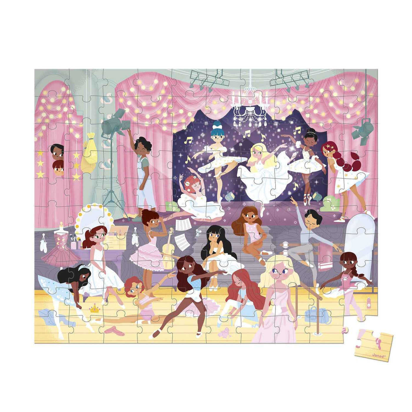 Janod | Puzzel De Danseressen 100 Stukjes
