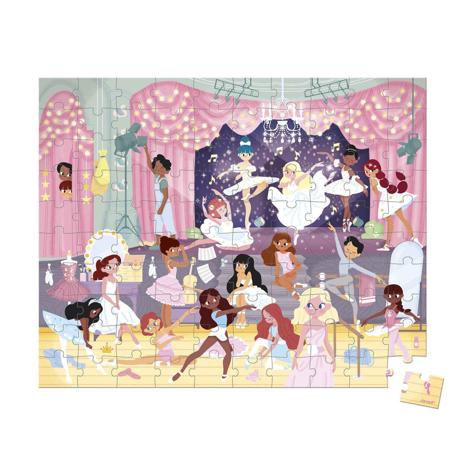 Janod | Puzzel De Danseressen 100 Stukjes