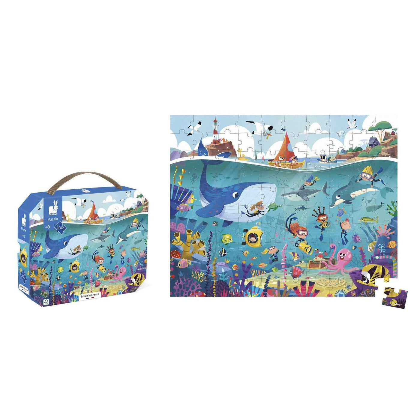 Janod | Puzzel De Zeebodem 100 Stukjes