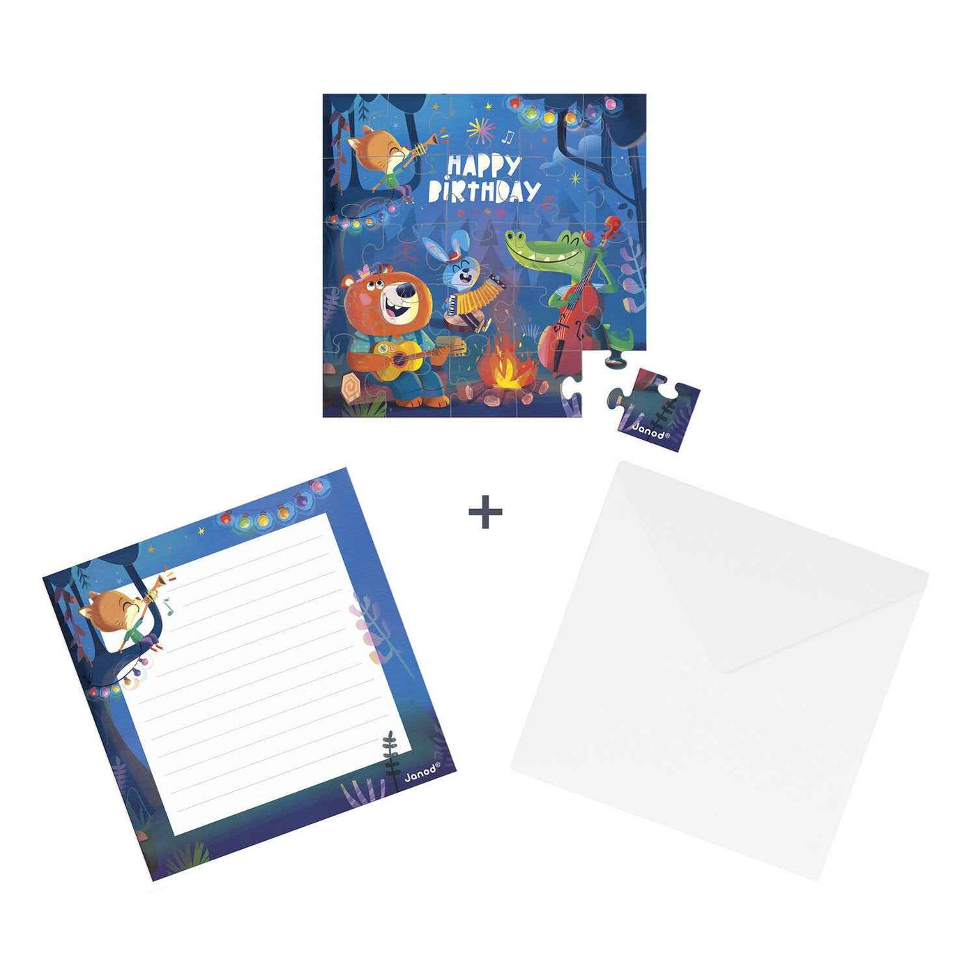 Janod | Forest Birthday Puzzle Card