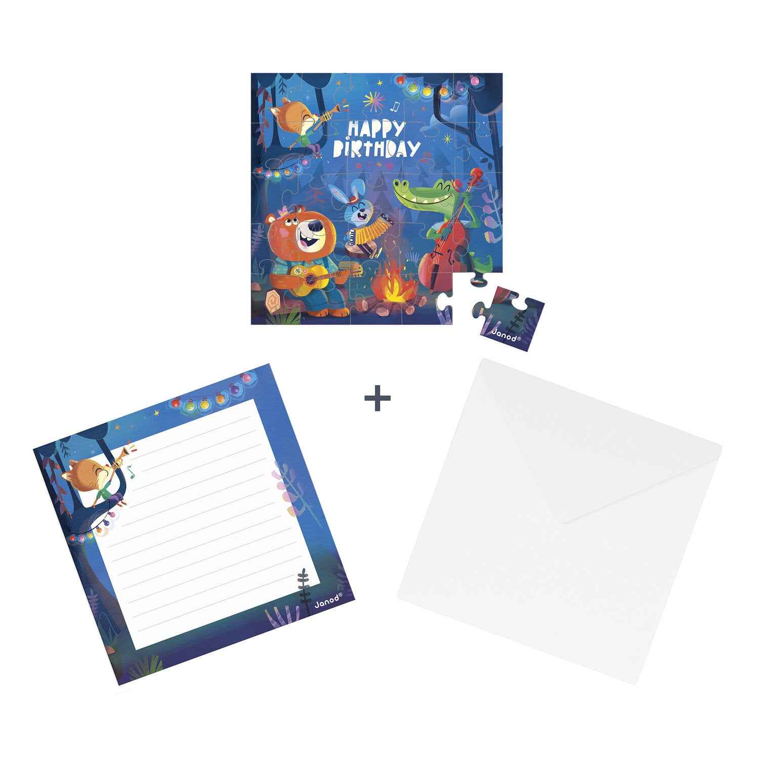 Janod | Forest Birthday Puzzle Card
